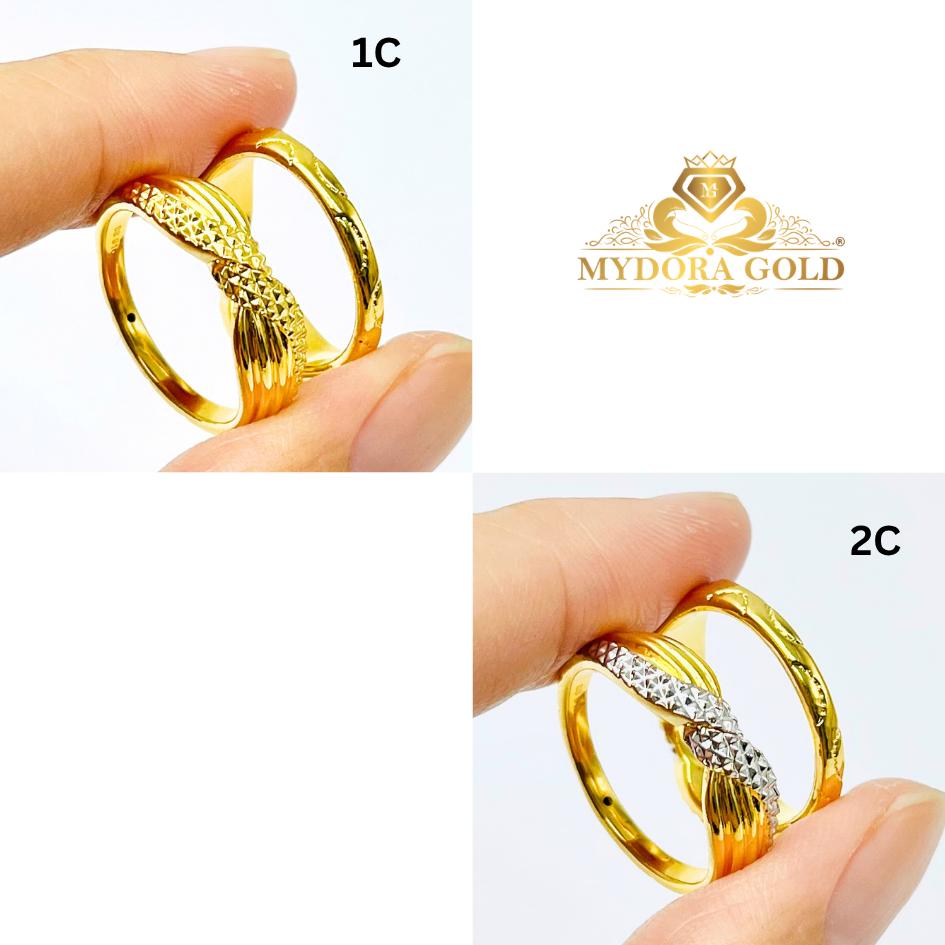 MYDORA Cincin Silang Twist (5G) l EMAS 916/22K