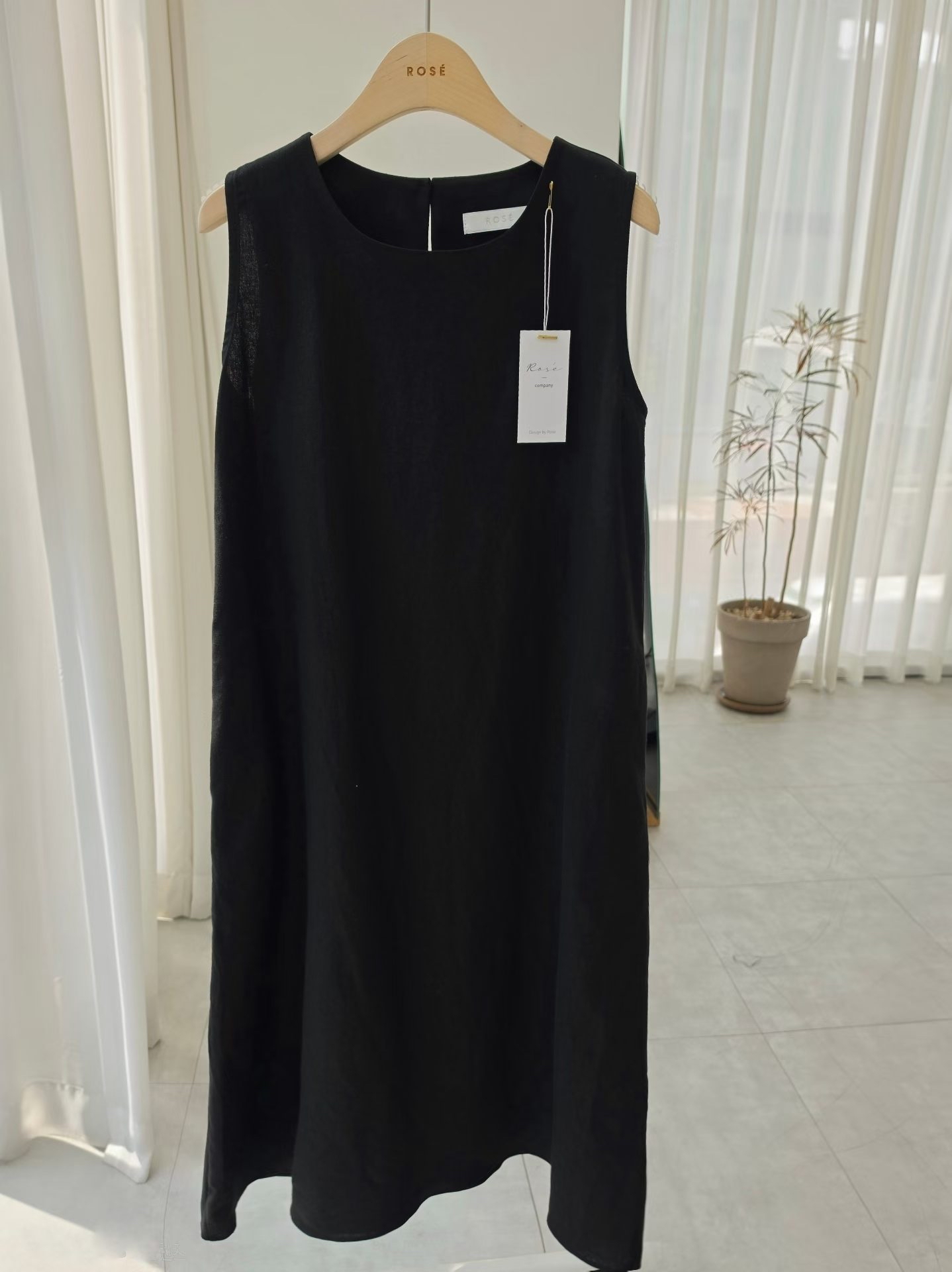 Linen vest dress 