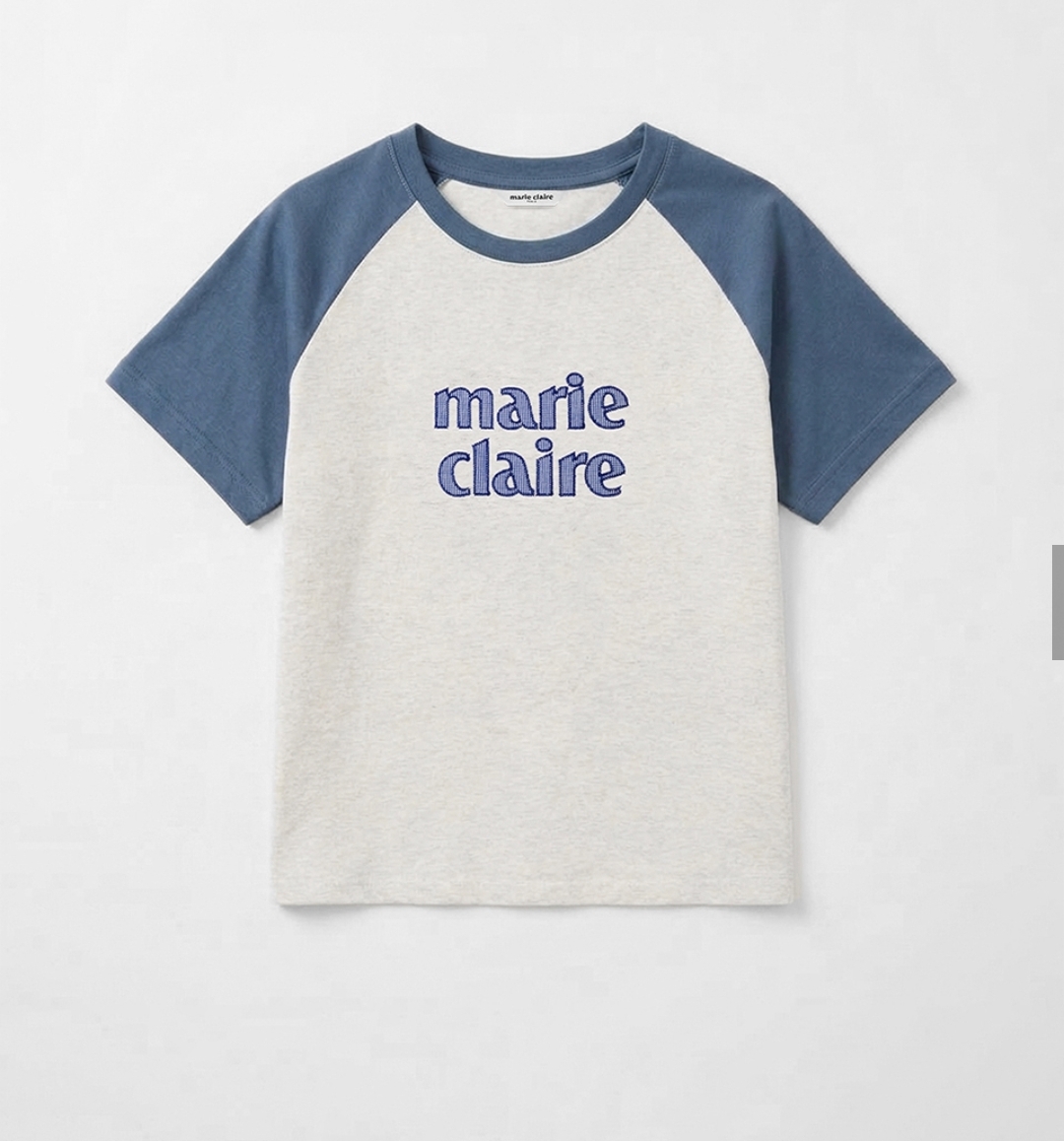 Red Velvet Seulgi 著用款｜Marie Claire 拼色牛角Tee