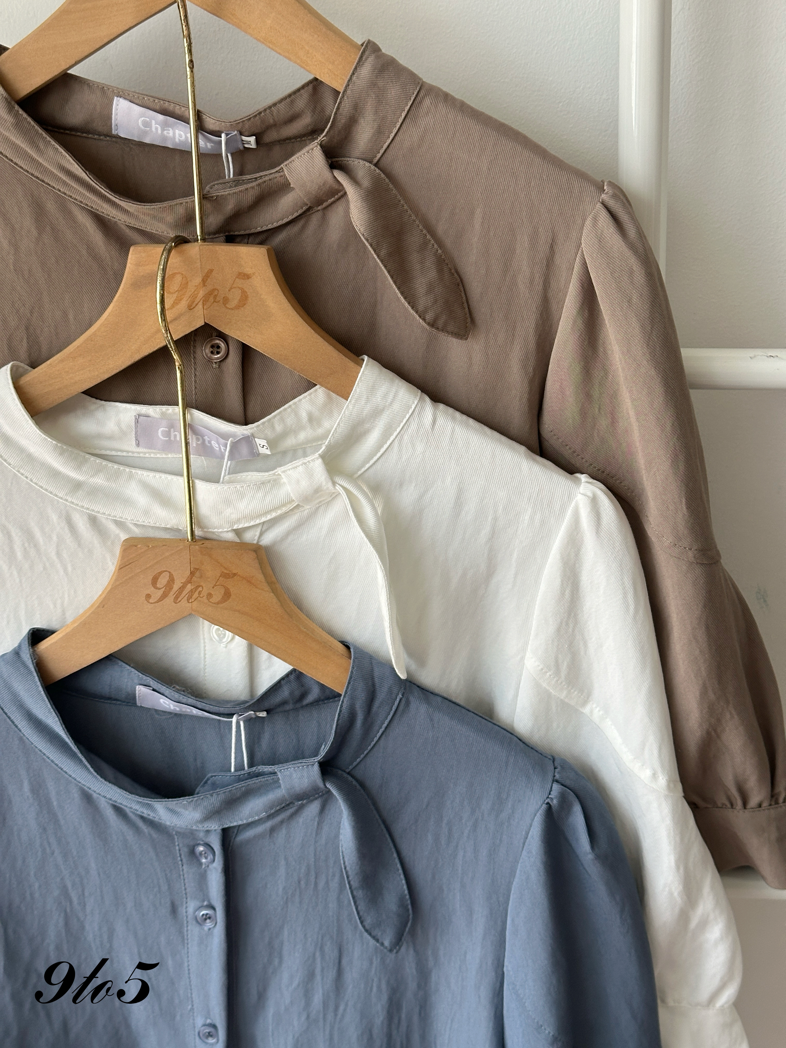 T4265 Stand Collar Half Sleeve Shirt - 3 Colors 
