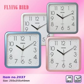 飛鳥方形掛鐘10吋2037