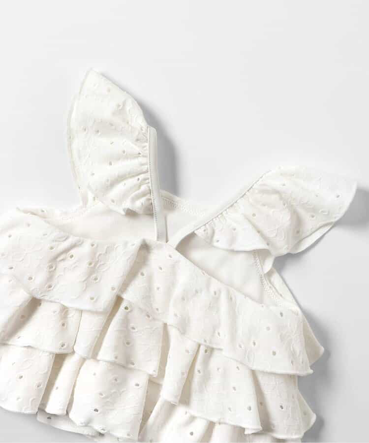 🇯🇵預訂 日本直送🇯🇵Apres les cours兩色多層蕾絲荷葉邊分體泳衣