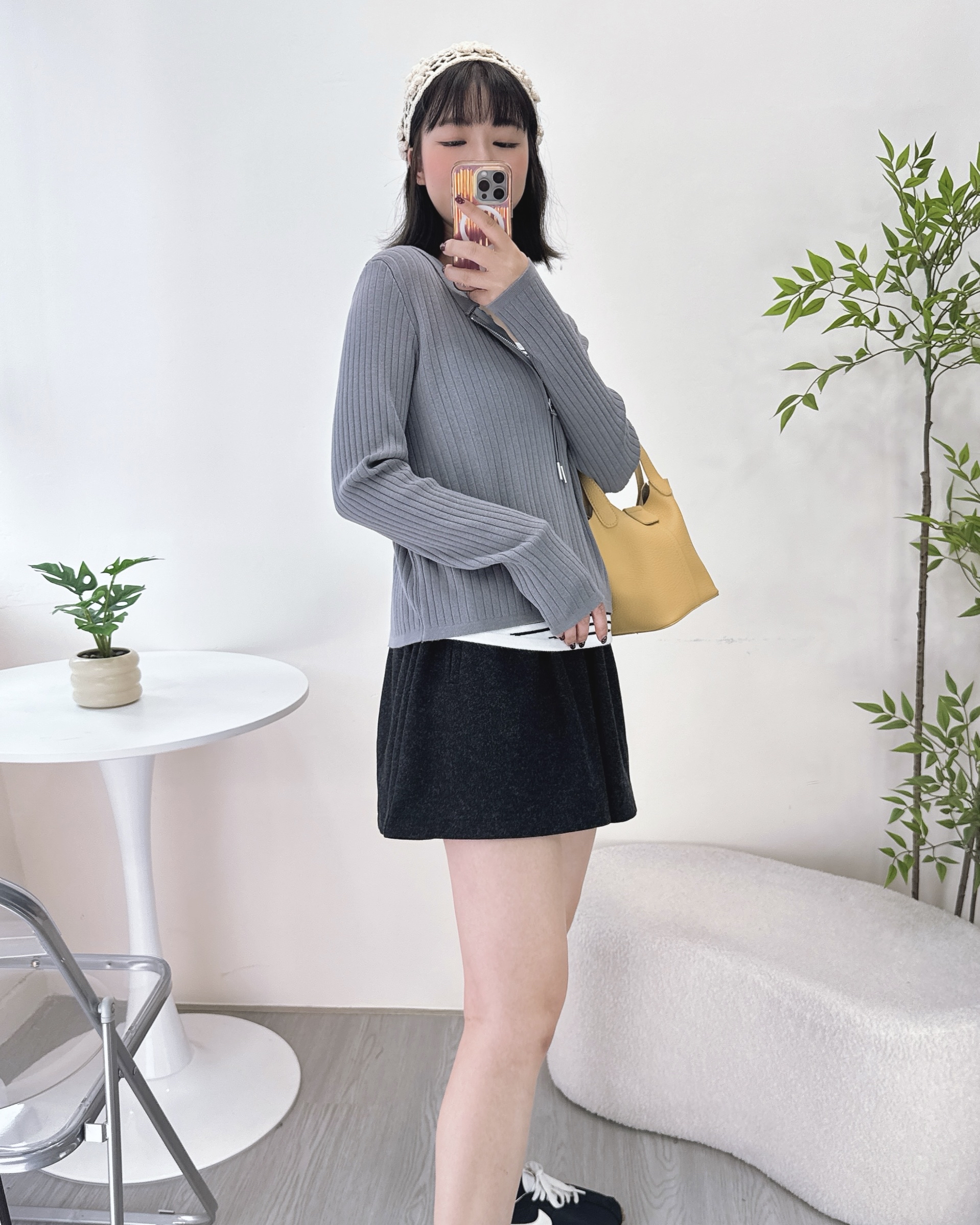 初春親膚假兩件連帽上衣 3色