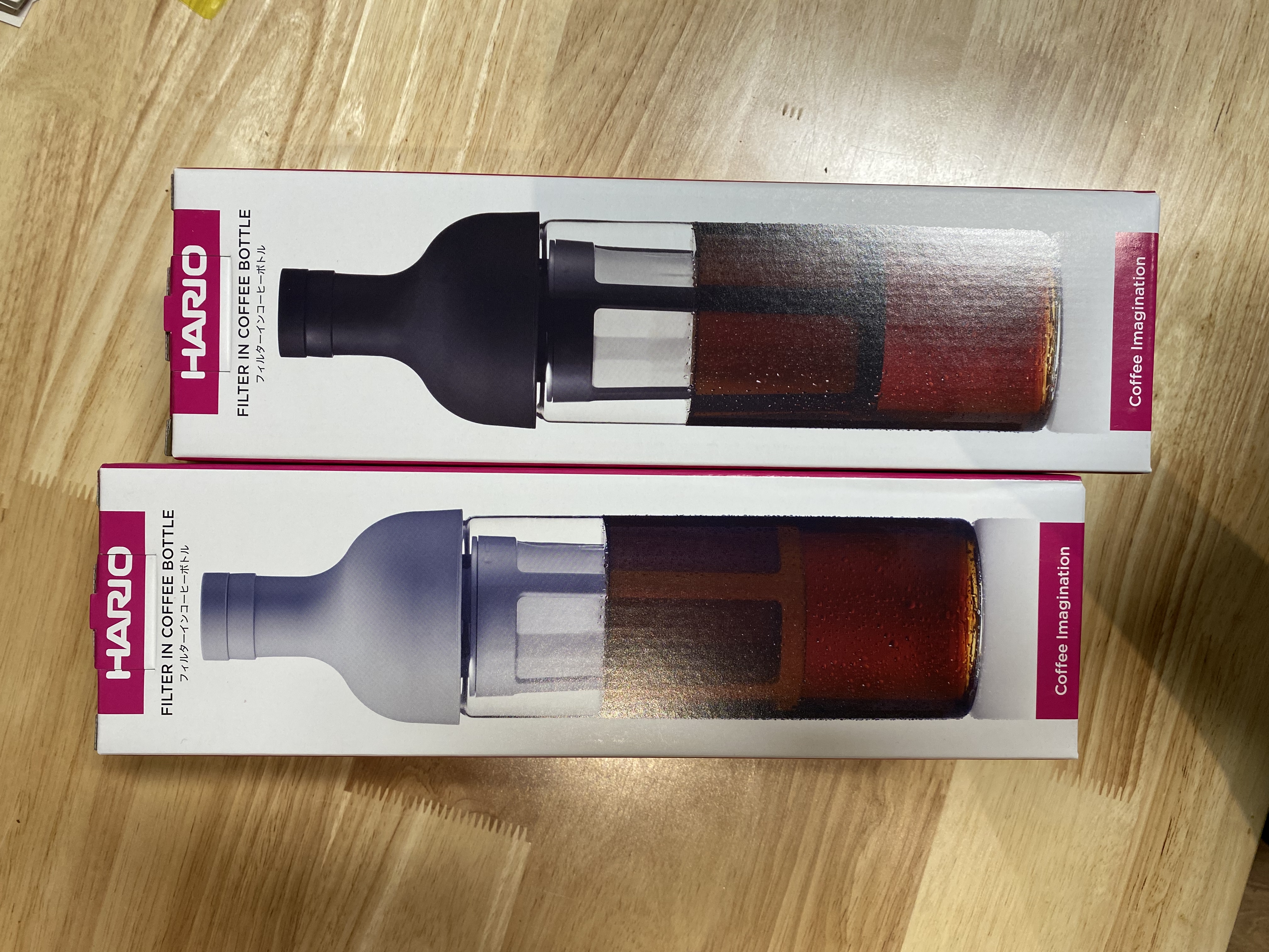 Hario filter in coffee bottle