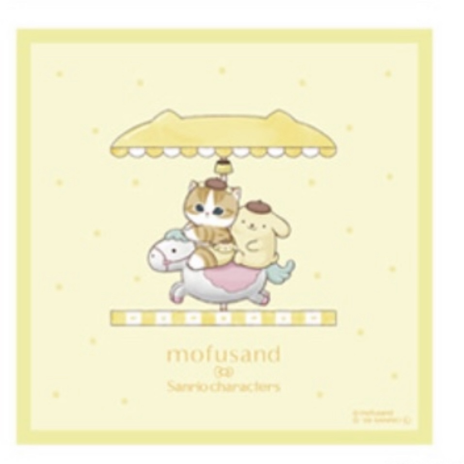 Mofusand 鯊魚貓 方巾｜預訂