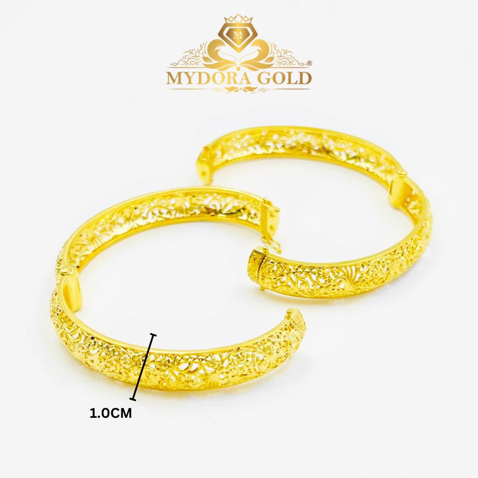 MYDORA Gelang Moden Pahat Jawa l EMAS 916/22K