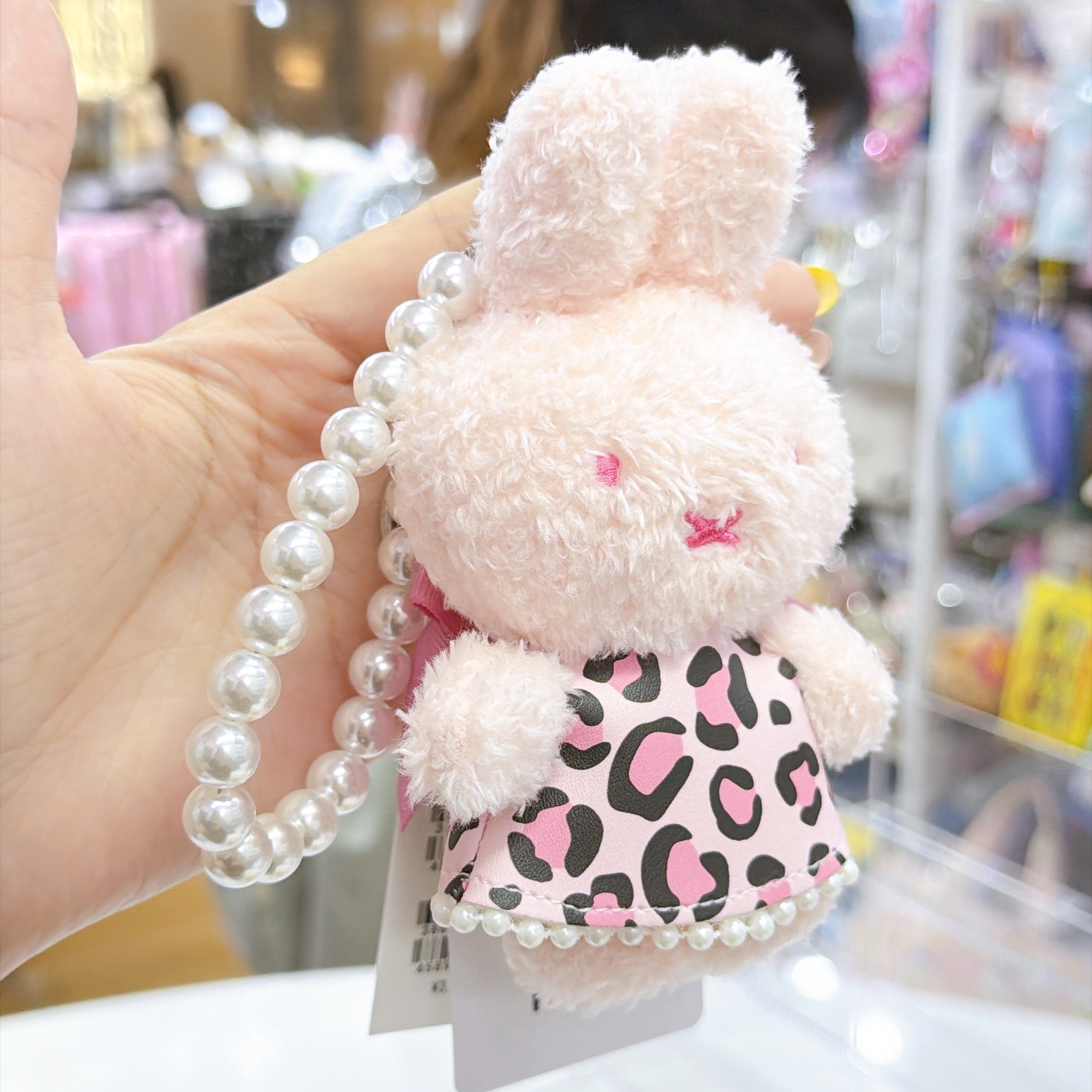 日本直送Miffy東京限定 粉紅色豹紋公仔掛飾