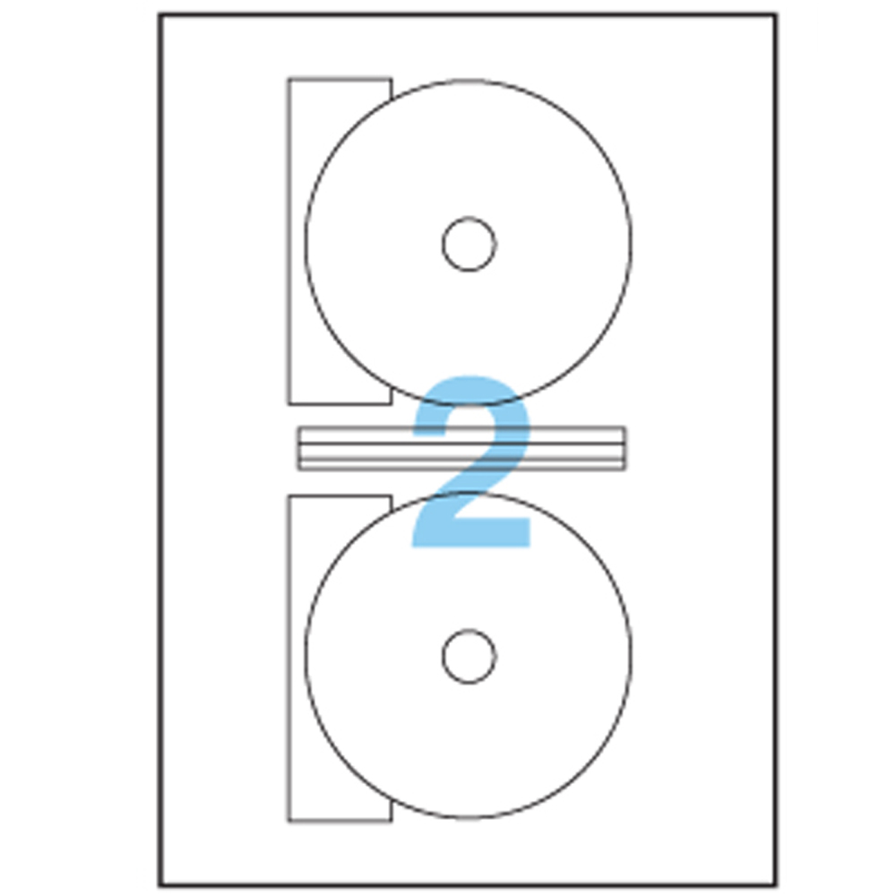 A3654 : ANEOS A4 FSC Multipurpose Label CD-ROM ø116 mm