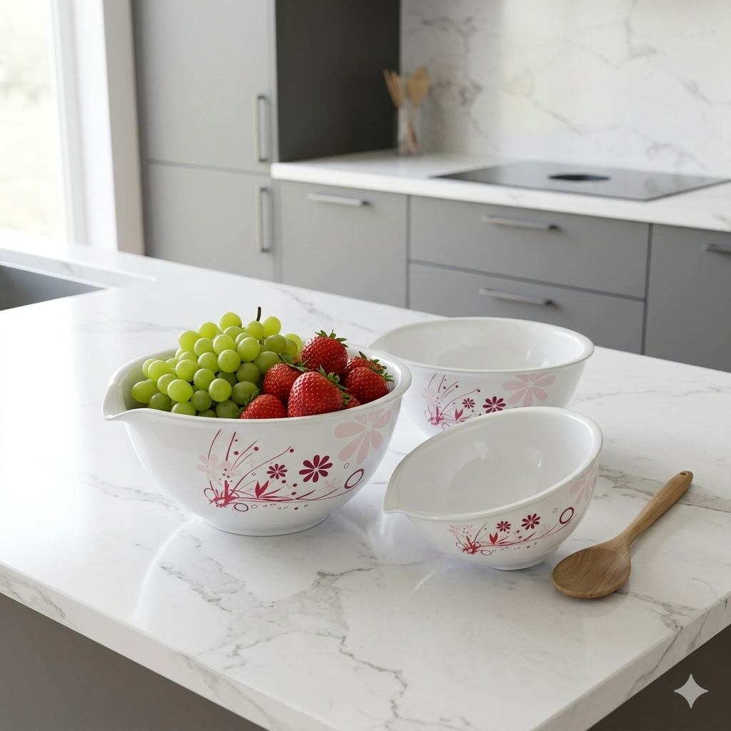CLAYTAN LEADSAFE Multi-Purpose Kitchen Bowl - Blue Valentine & Modern Sakura Series