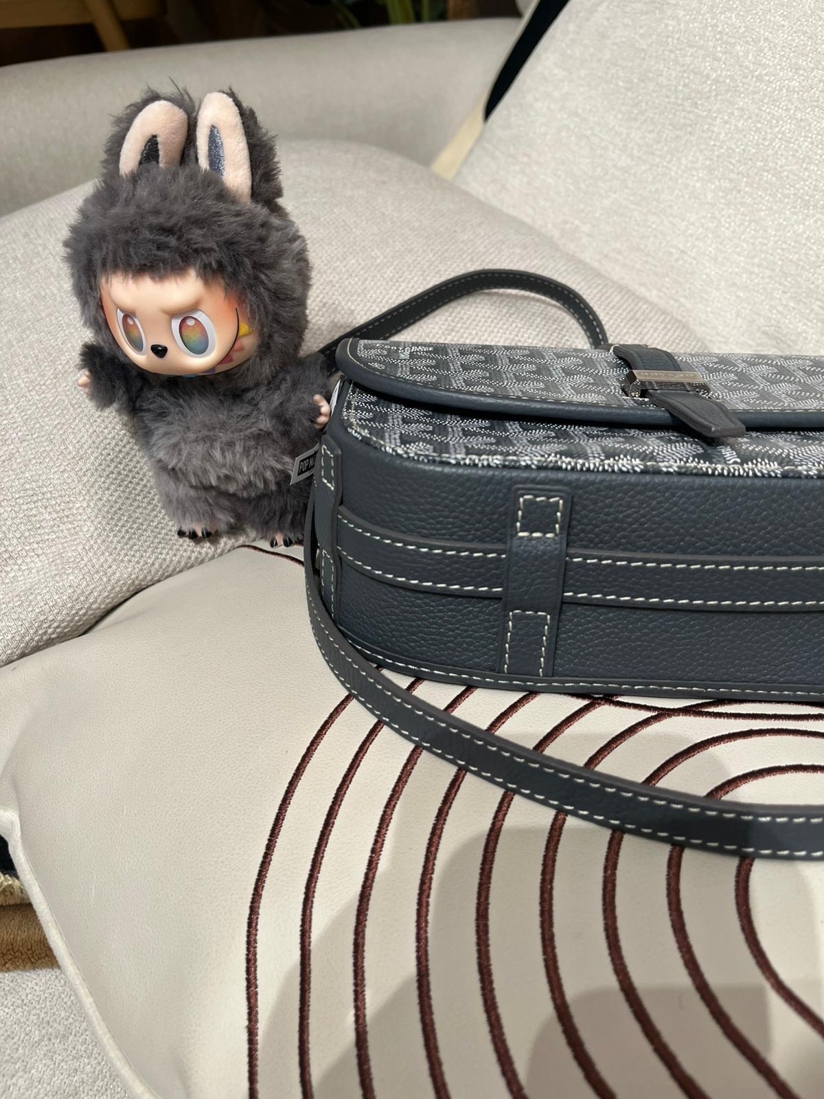 Goyard Belvedere PM Bag Grey 100%Authentic, 98%New ✅Dust bag