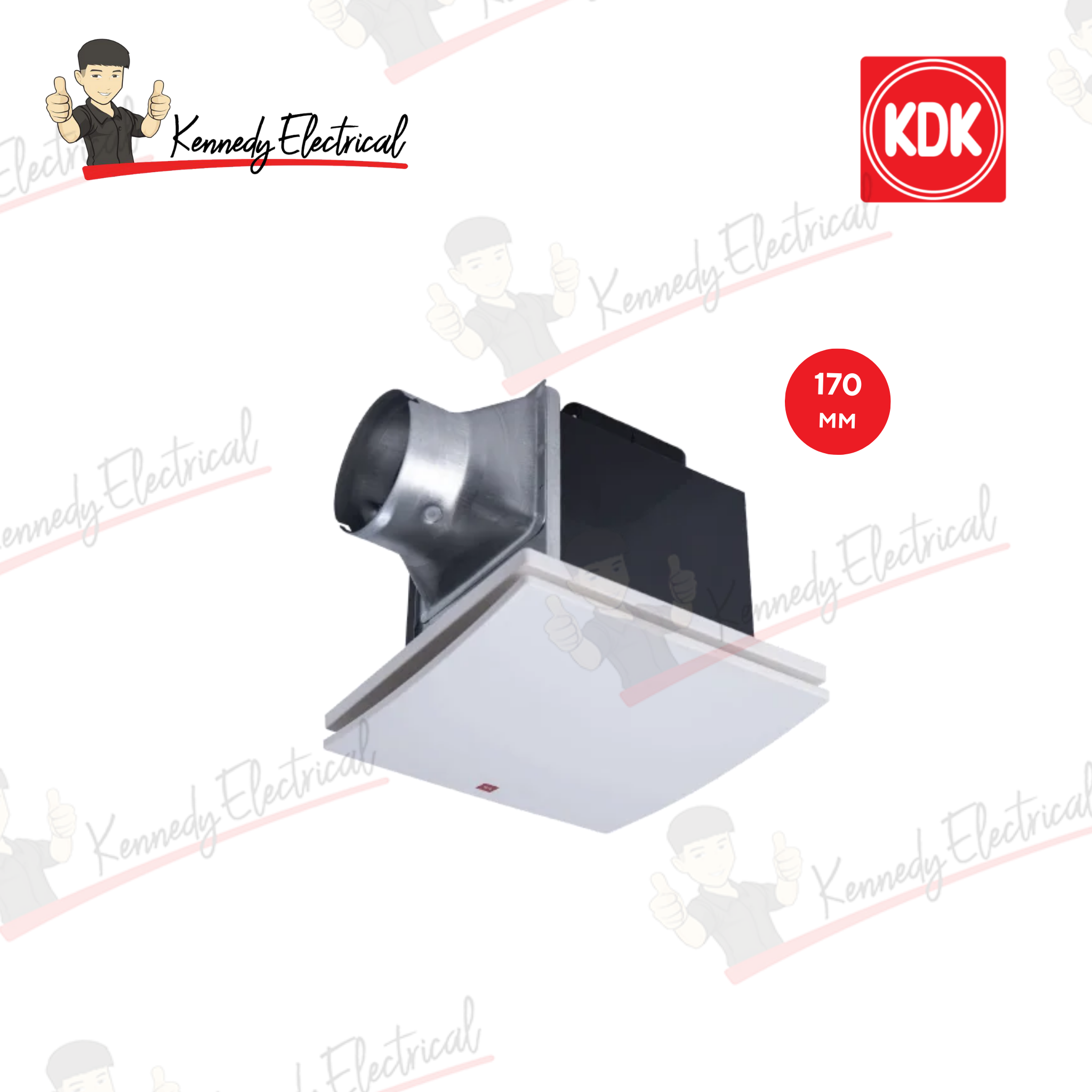 KDK 170mm Ceiling Mount Sirocco Ventilating Fan 17CUBM
