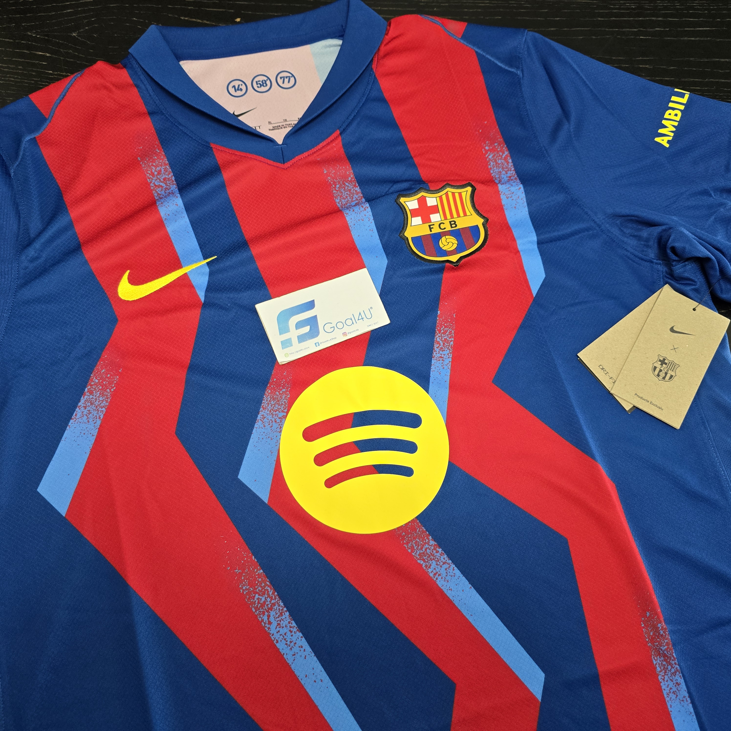 Nike Barcelona 巴塞羅拿 2025-26 「El Clásico」四客球迷版球衣 (可加印字章) FZ1304