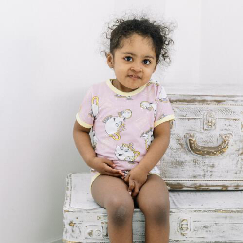 🇯🇵預訂 日本直送🇯🇵茶煲太太人物滿印純棉短袖包屁衣