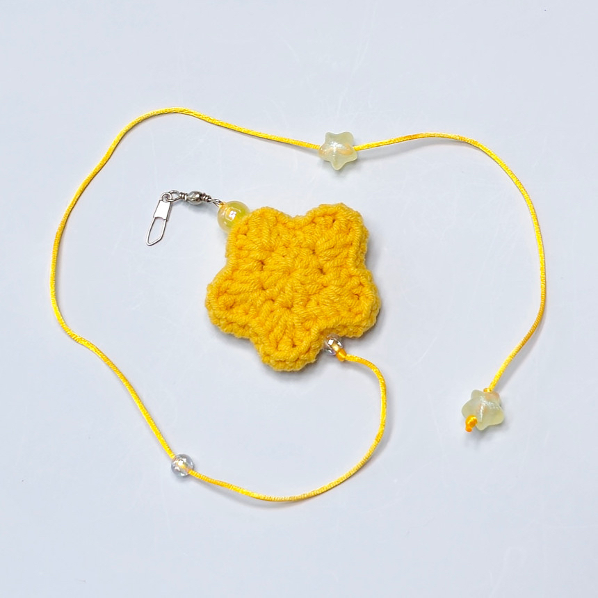 韓國 🇰🇷 handmade 編織 星星 替換逗貓頭 （三色，隨機發出）