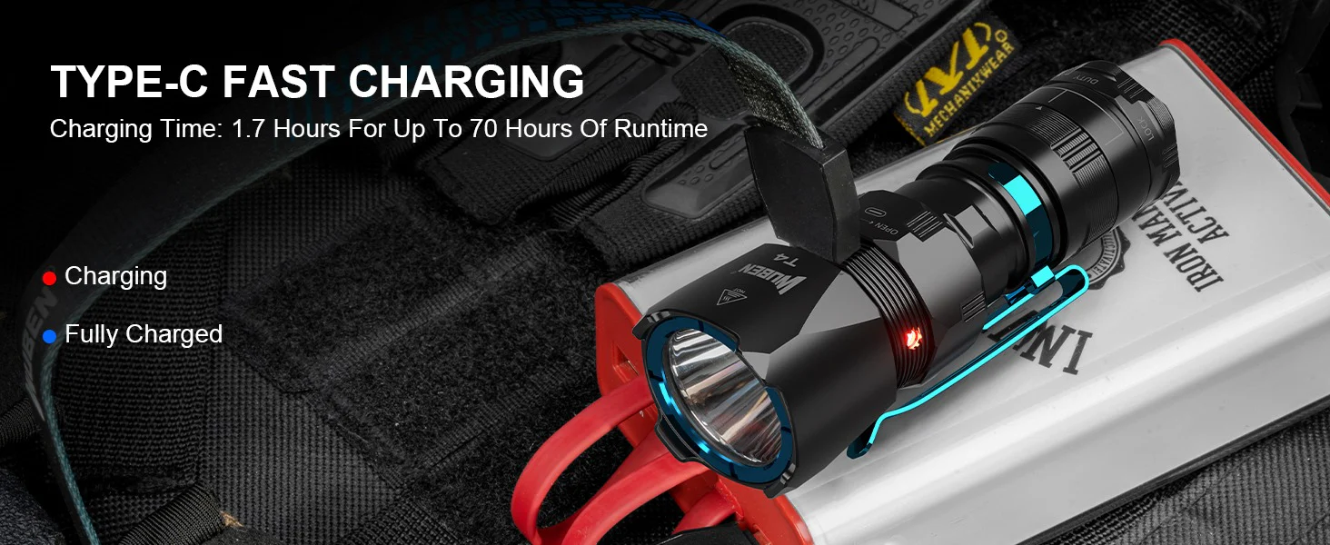 Wuben T4 戰術／執勤手電筒