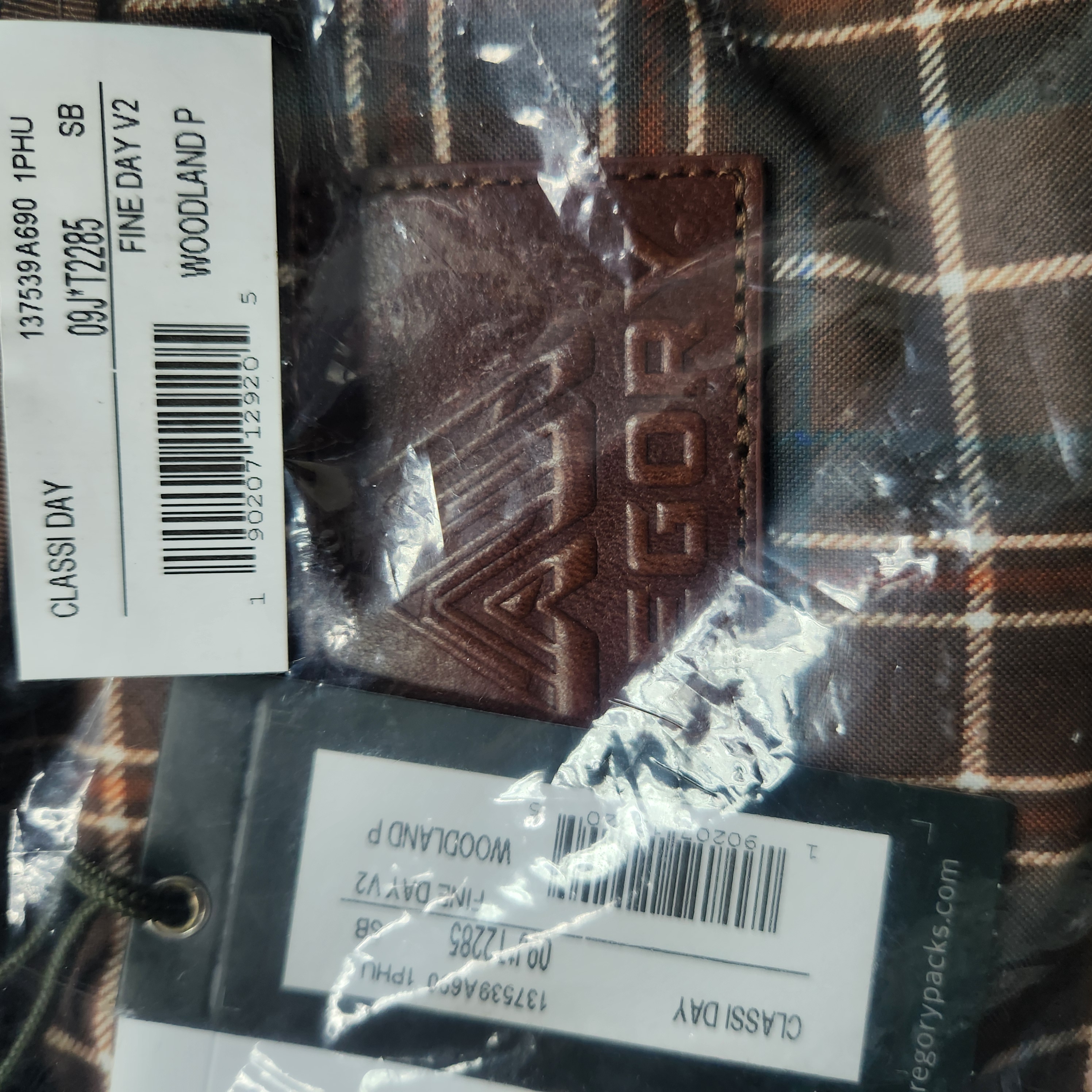 【現貨】GREGORY FINE DAY V2 18L WOODLAND PLAID【現貨36小時內寄出】