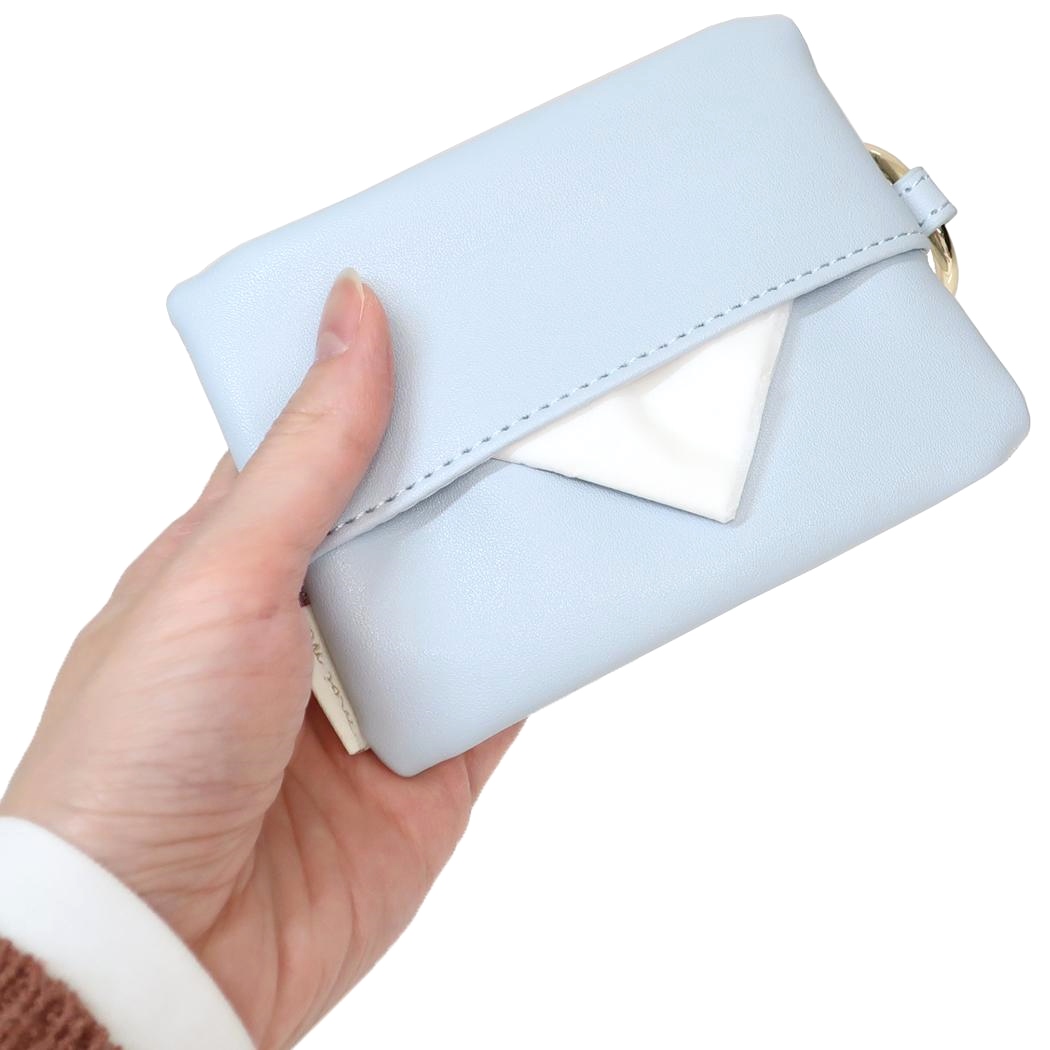 現貨｜日本 Q-LiA 貓貓 刺繡 網袋小袋 / 紙巾袋 (09563)