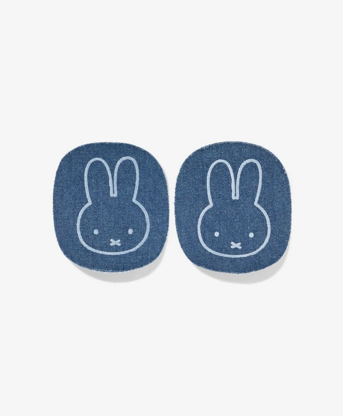 Miffy denim iron-on patches set of 2 