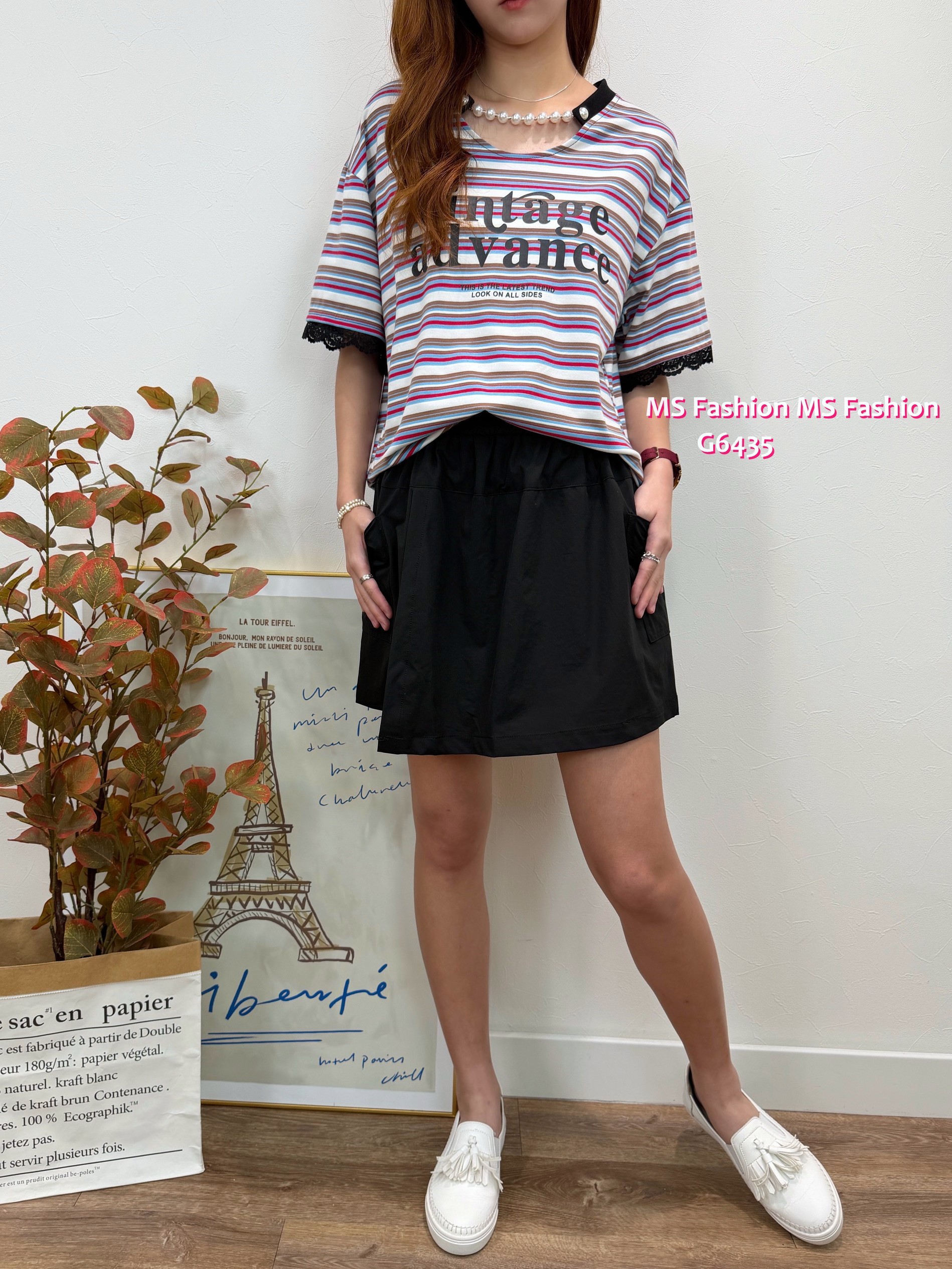 G6435 橫間珠鏈top