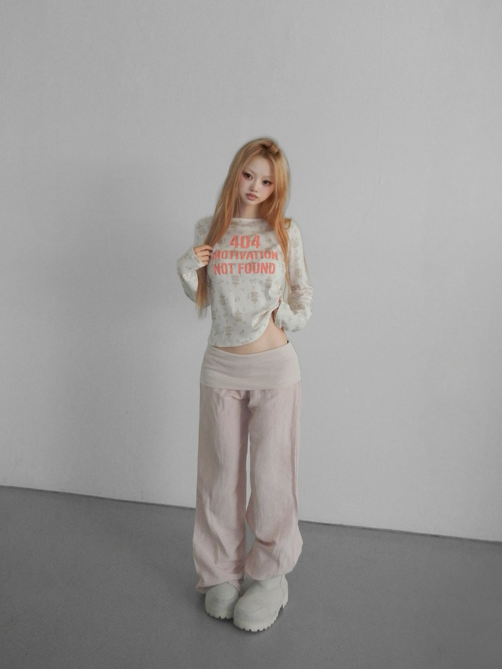 Foldover Wide Leg Pants