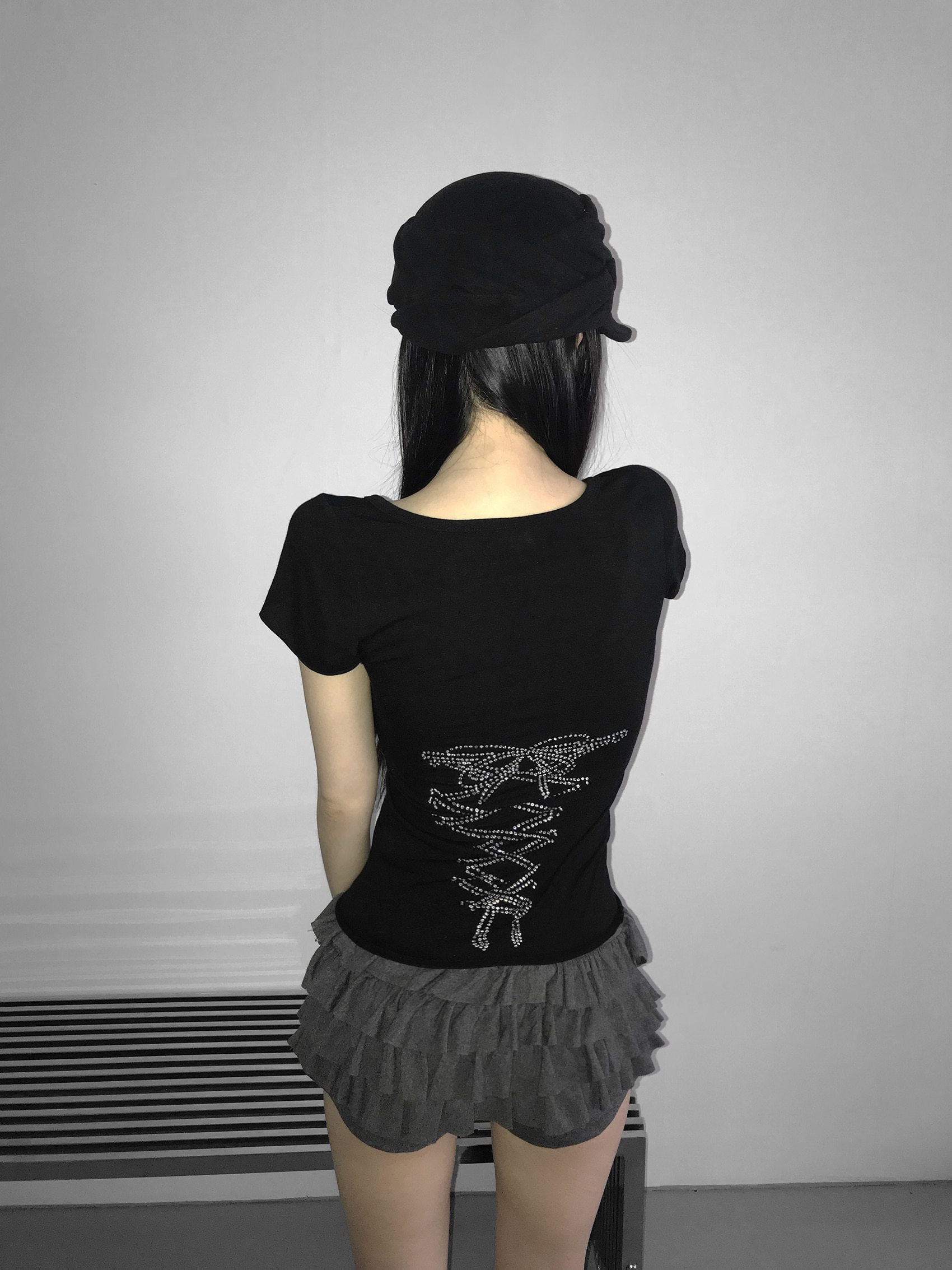 Layered Ruffle Mini Skort