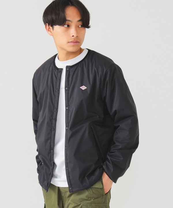 J - 預訂- DANTON / INSULATION COLLARLESS JACKET BLACK | Thats it store