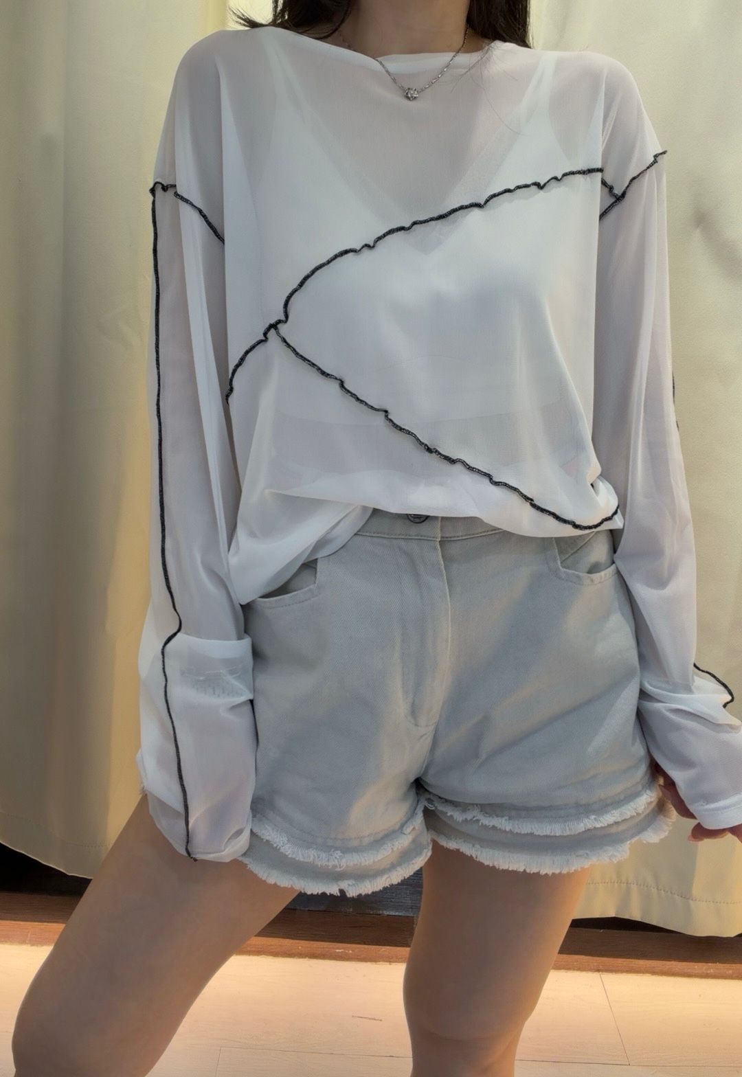 網紗防曬Top