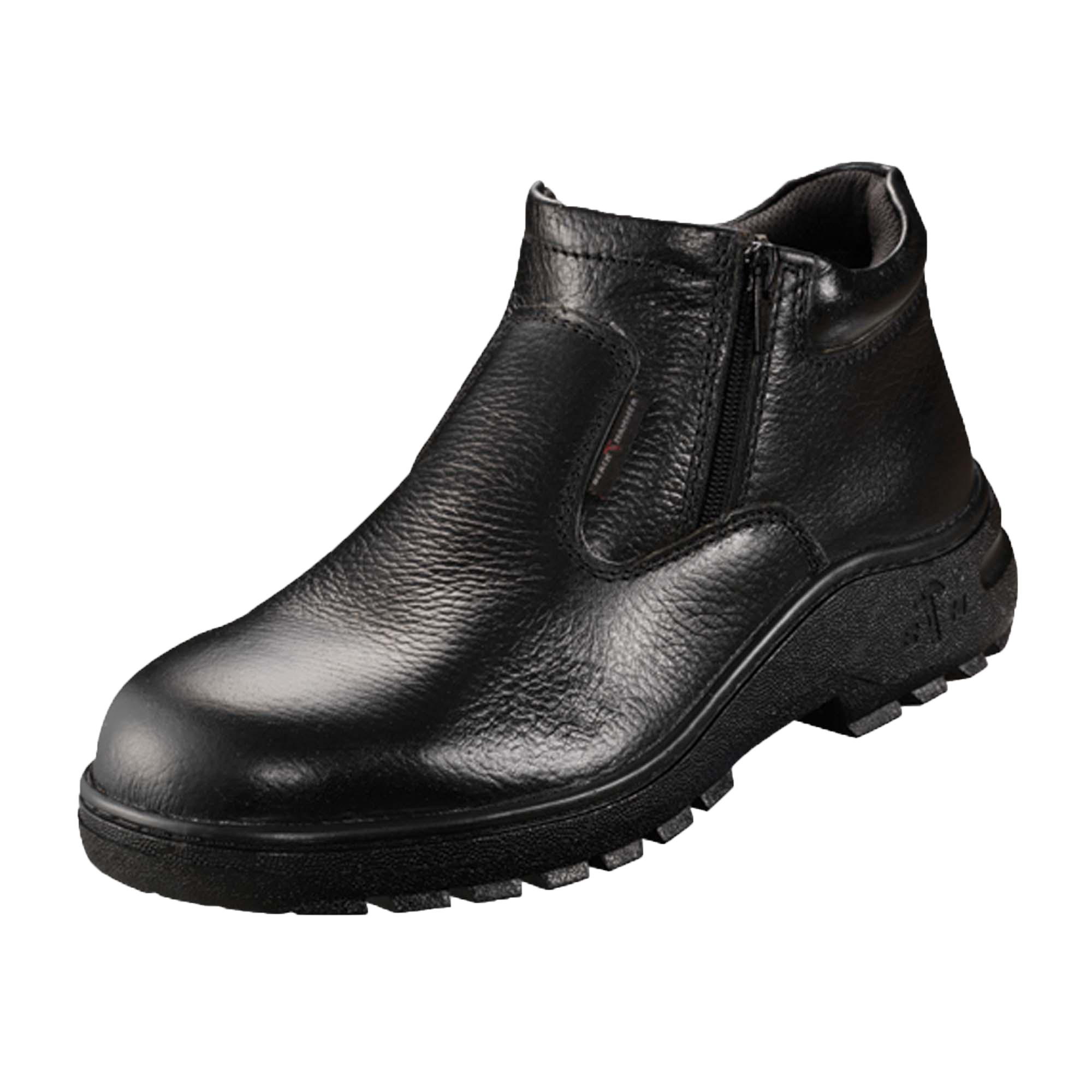 Black Hammer Classic Series Mid Cut Zip on Safety Shoes BH 0993 Kasut Keselamatan