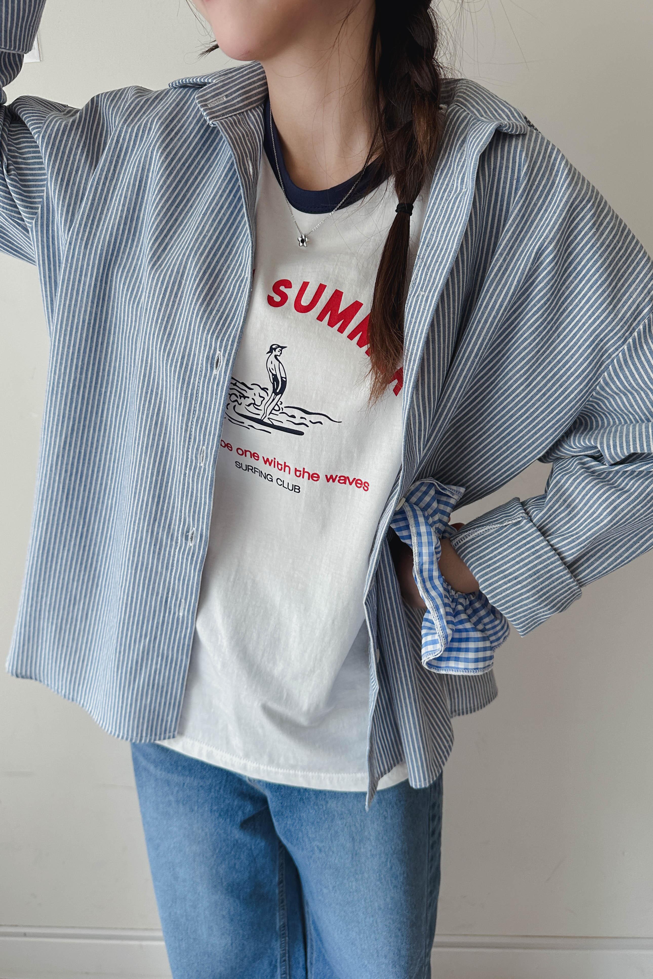 HAWAII 衝浪小子撞色Tee