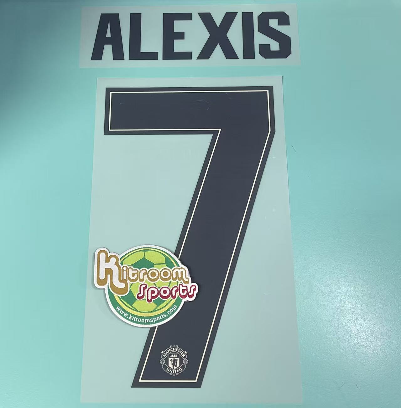 2019-20 Manchester United Away UCL Nameset #7 ALEXIS