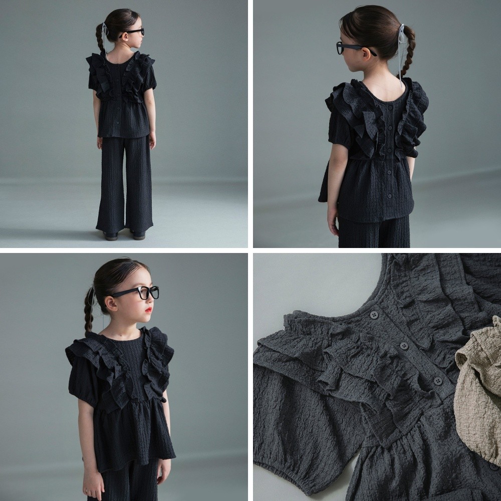 🆕【⭐訂購⭐】 🇯🇵日本直送🌀優雅荷葉邊 立體布料 兩件套［3款選］🌀[ELBA-0207][260320]