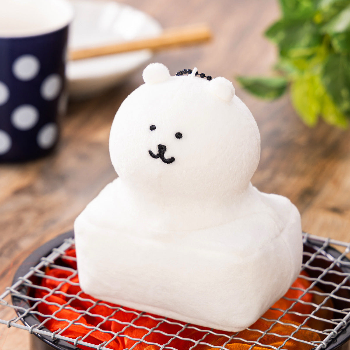 日本 nagano market joke bear 麻糬白熊 公仔吊飾