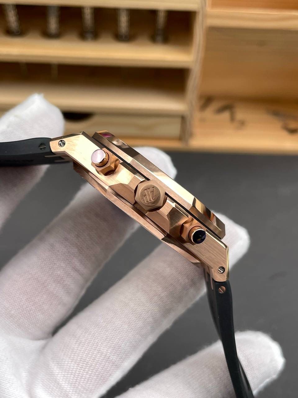 🚀爱彼皇家橡树 AP26240玫金蓝/41mm/4401机/胶带款💯