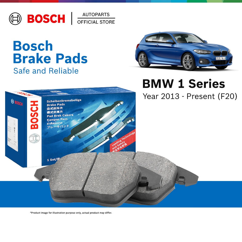 BOSCH Front Brake Pads - BMW 1 Series 125i (F20) (year 2013 - present) - 0986494487