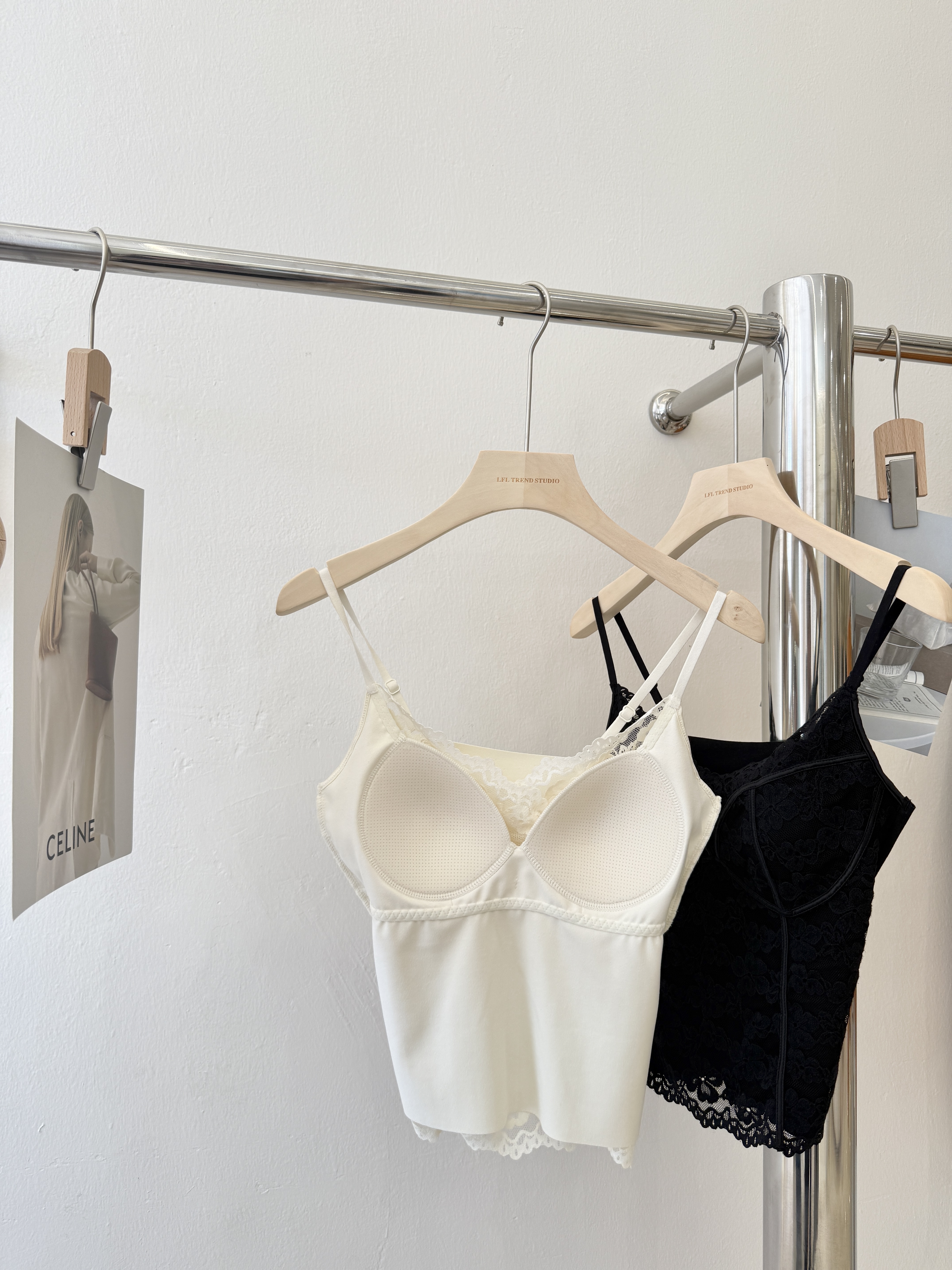 6901 法式纯欲风蕾丝V领吊带