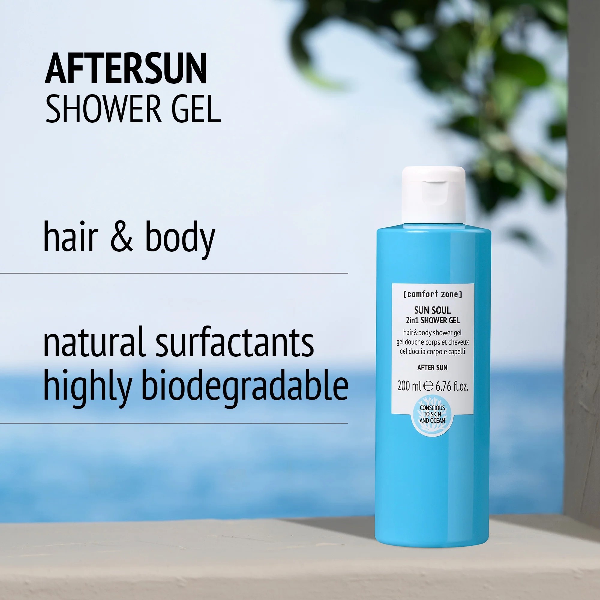 SUN SOUL 2-In-1 SHOWER GEL (HAIR & BODY), 200ML