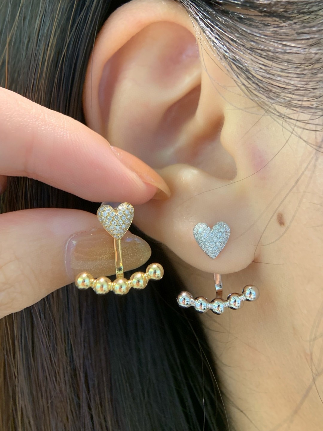18K Diamond Earrings 