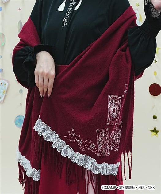 刺繡披肩 Shawl｜axes femme X 百變小櫻 聯乘 第二彈 (Cardcaptor Sakura) 【預購】 (26SK123-P)