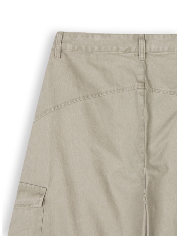 Cotton Wide-Leg Cargo Pants