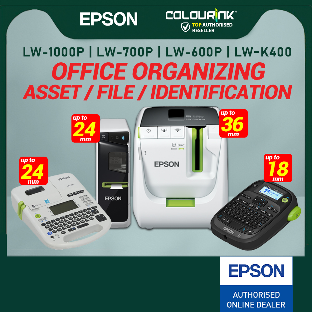EPSON LabelWorks LW-C630 Label Printer  Bluetooth | Mobile Printing | QR Code | Barcode | LW-600P PT-D600 P700 H110 D210