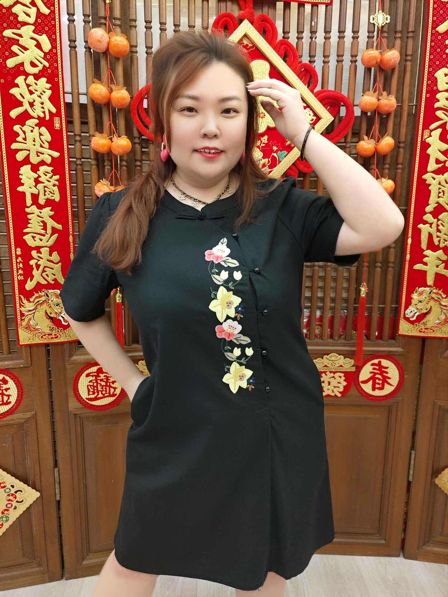 MFA06 BE06-502688 刺绣中国式设计连衣裙