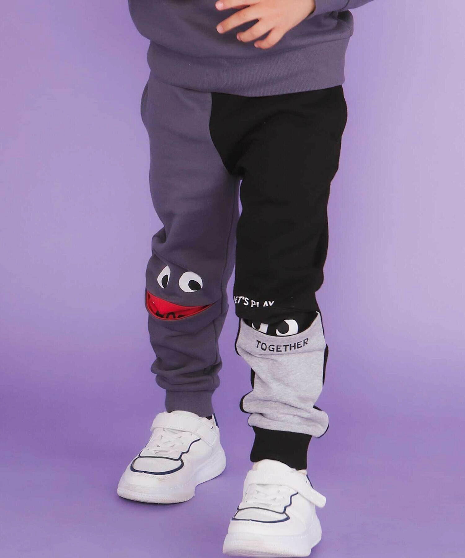 🆕【⭐訂購⭐】 🇯🇵日本直送 🌀撞色俏皮怪獸捉迷藏長褲［2款選］ 🌀[ELBA-0188][260304]