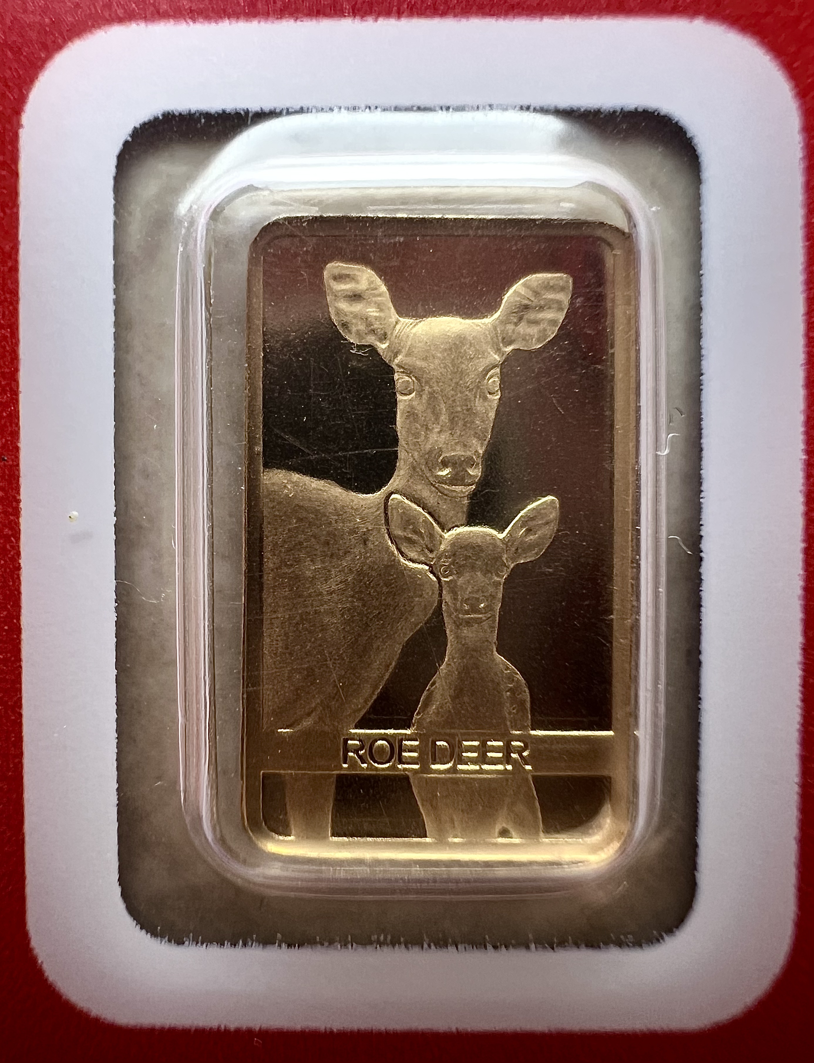 (SN:3525)PAMP Reindeer 1g Europe🇨🇭Swiss Gold bar Emas 999.9