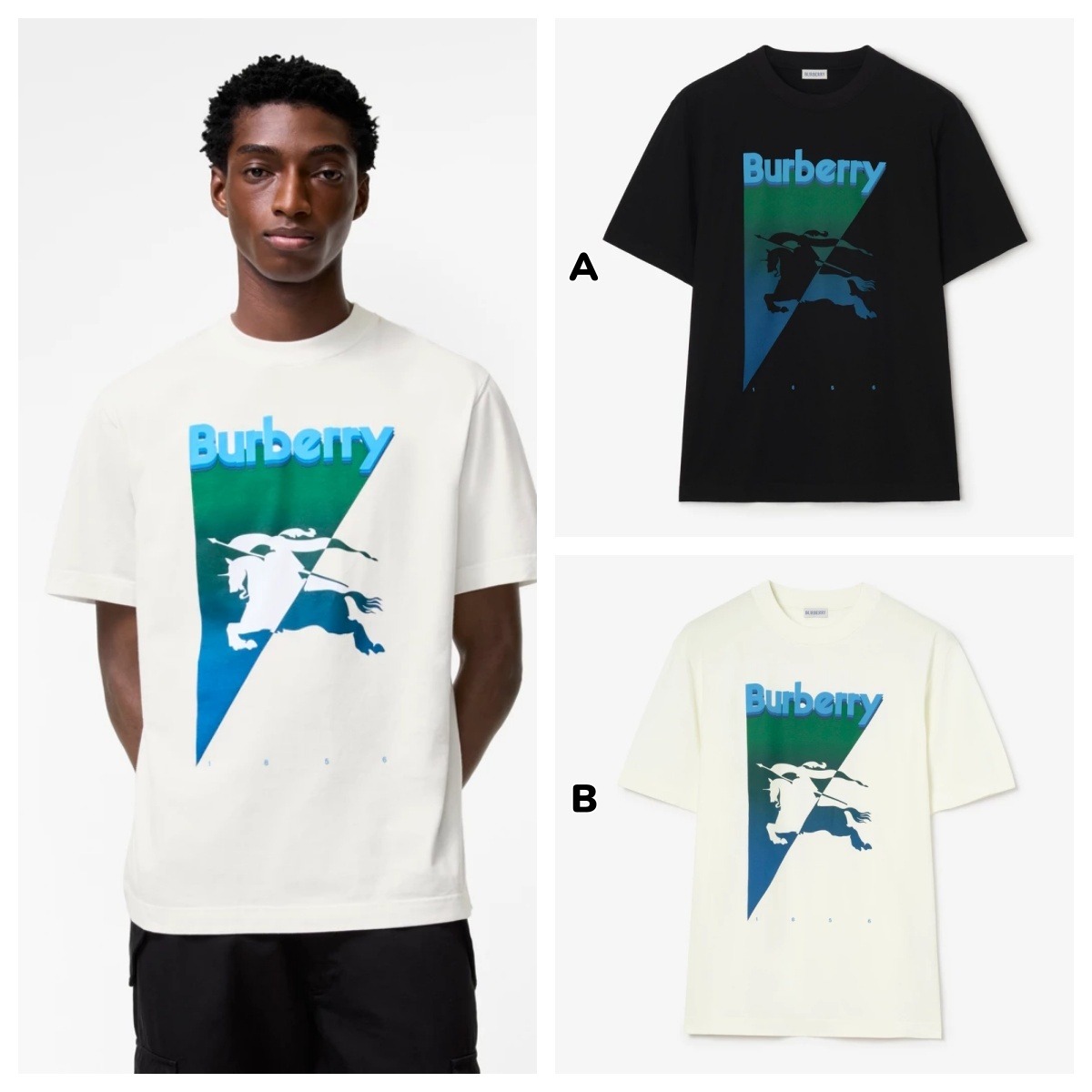 【原單】BURBERRY EKD Cotton T-shirt 戰馬騎士印花短袖Tee