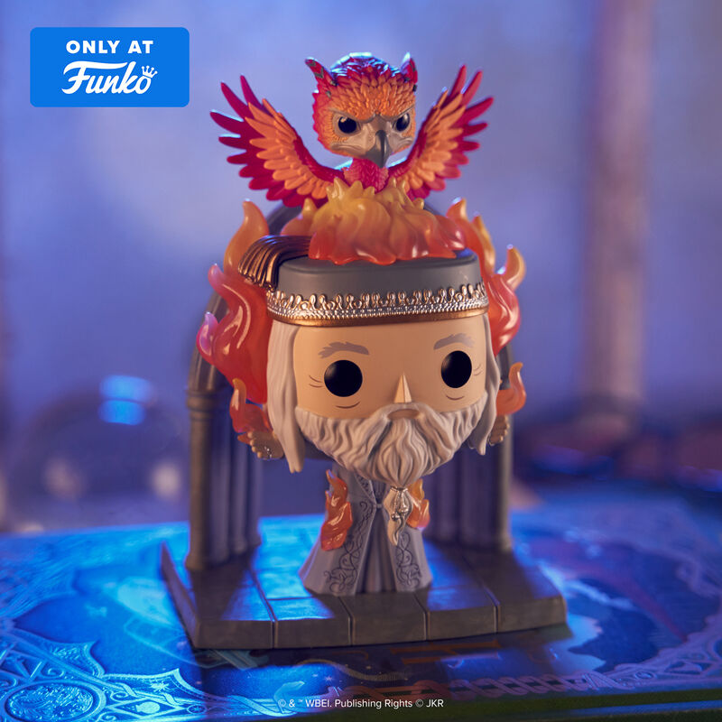 📦訂購 美國代購 Funko POP! Harry Potter Deluxe Albus Dumbledore with Fawkes Figure 哈利波特 模型