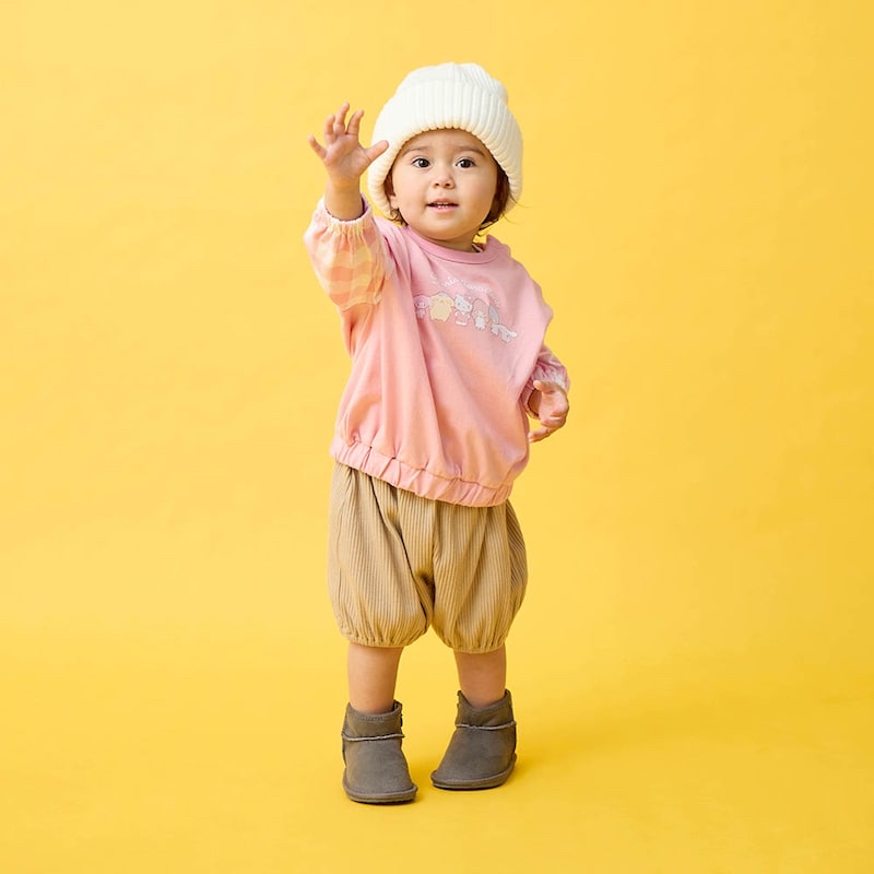 🇯🇵預訂 日本直送🇯🇵Sanrio兩色人物印花拼布格紋長袖上衣