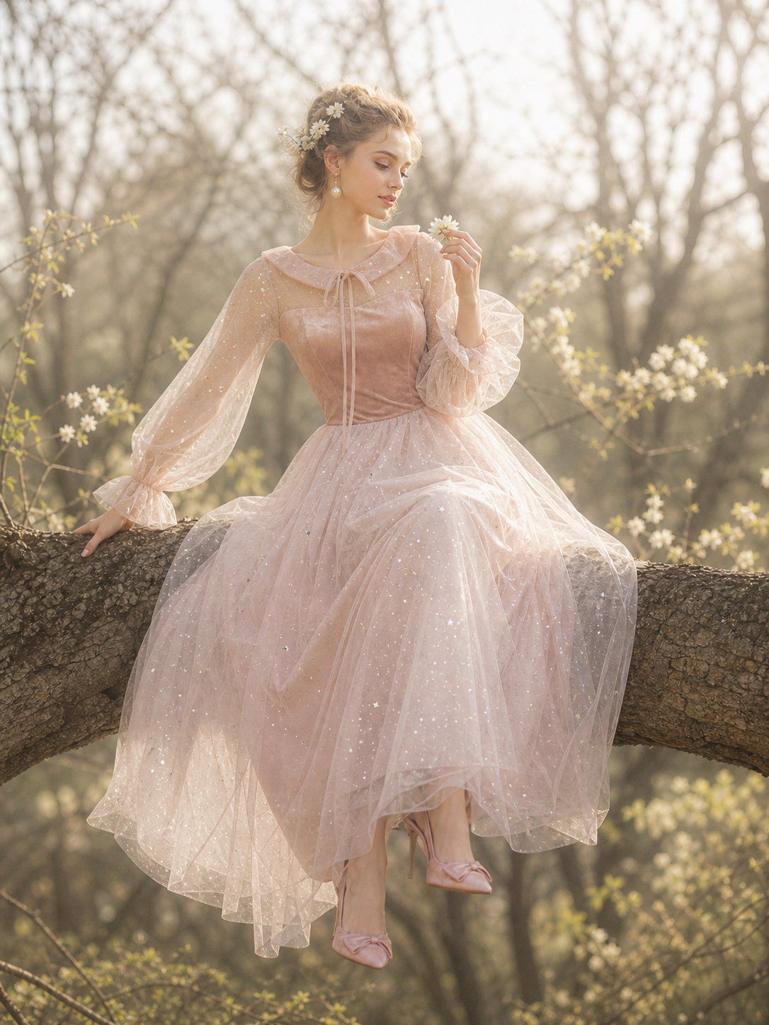 維多利亞粉玫瑰棉花糖仙子禮裙Victorian Rose Marshmallow Fairy Gown