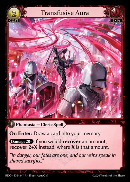 Transfusive Aura / RDO-347 (R)