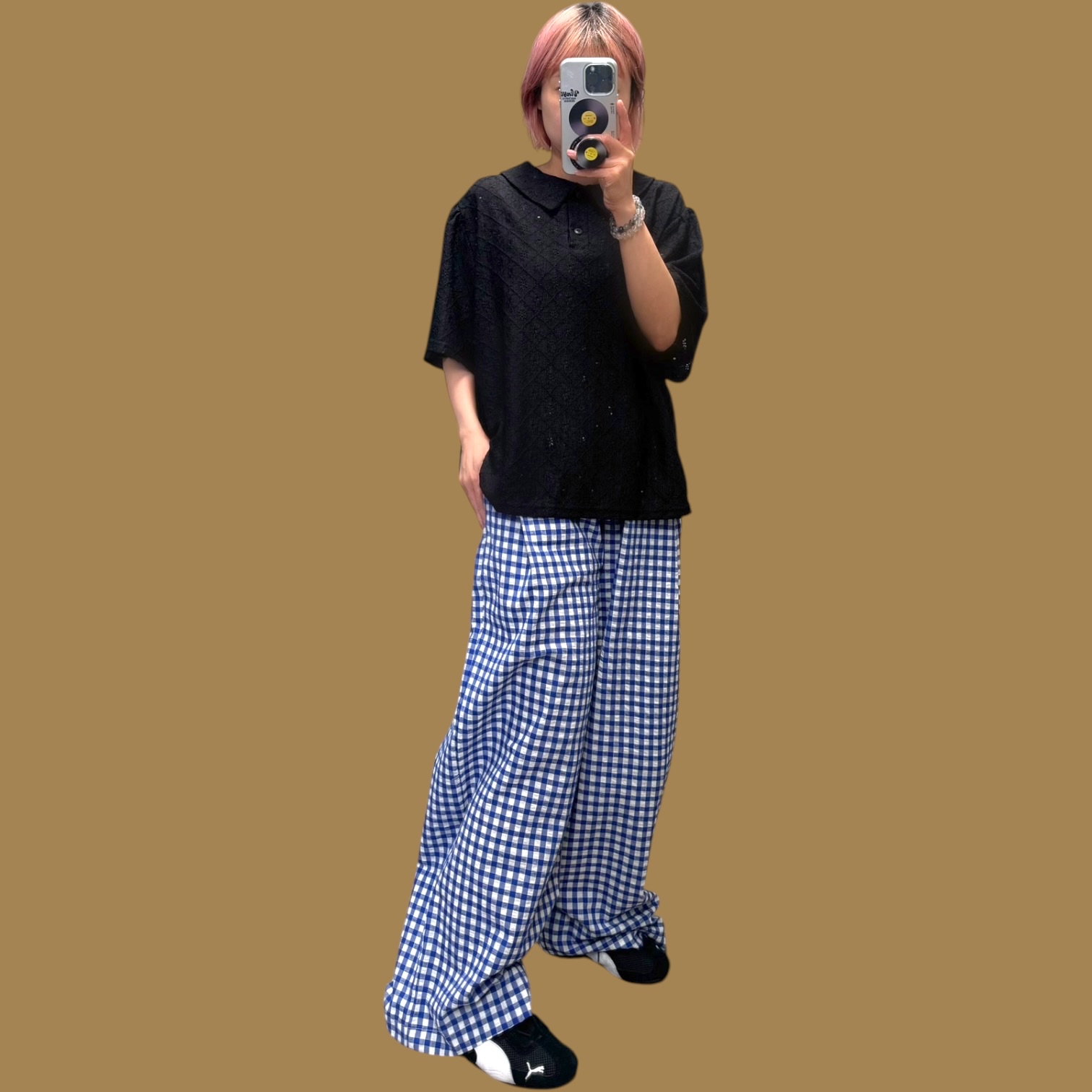 221429 Lace反領Top