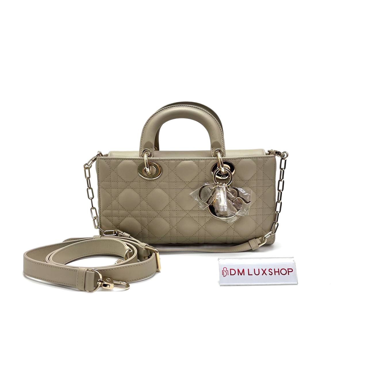Dior Lady D-Joy Beige Medium GHW